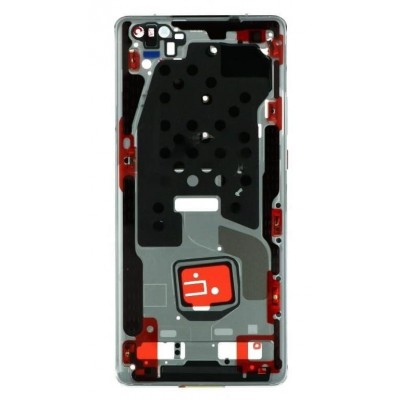 Lcd Frame Middle Chassis For Huawei Mate 40 Pro 4g White By - Maxbhi Com