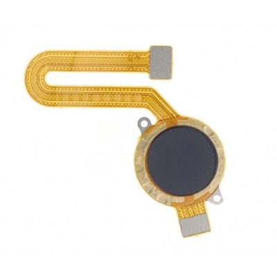Fingerprint Sensor Flex Cable For Motorola Moto E20 Black By - Maxbhi Com