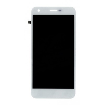 Lcd With Touch Screen For Vodafone Smart Ultra 6 Silver By - Maxbhi Com