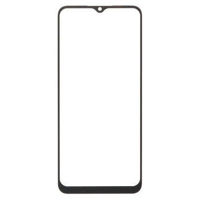 Replacement Front Glass For Realme C33 Black By - Maxbhi Com