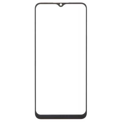 Replacement Front Glass For Realme C33 Black By - Maxbhi Com