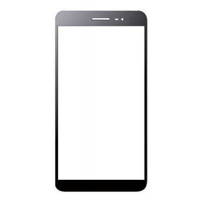 Replacement Front Glass For Tecno W4 Black By - Maxbhi Com