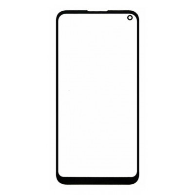 Replacement Front Glass For Xiaomi Redmi Note 9 Black By - Maxbhi Com