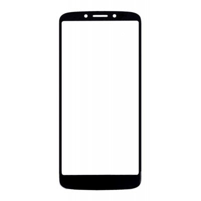 Replacement Front Glass For Moto G6 Play Black By - Maxbhi Com