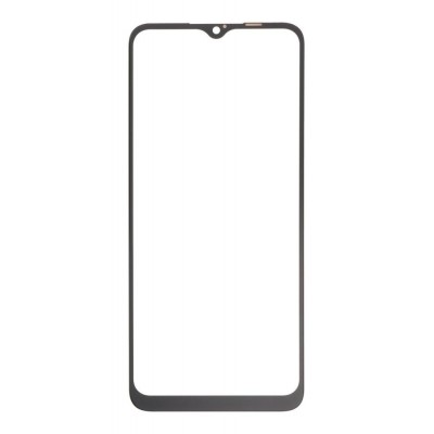 Replacement Front Glass For Realme C35 Black By - Maxbhi Com