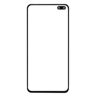 Replacement Front Glass For Vivo V19 Black By - Maxbhi Com