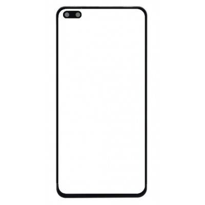 Replacement Front Glass For Vivo V19 Black By - Maxbhi Com