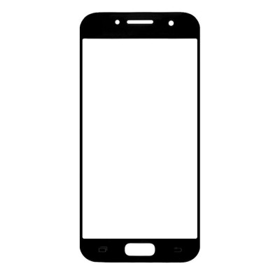 Replacement Front Glass For Samsung Galaxy A5 2018 Black By - Maxbhi Com