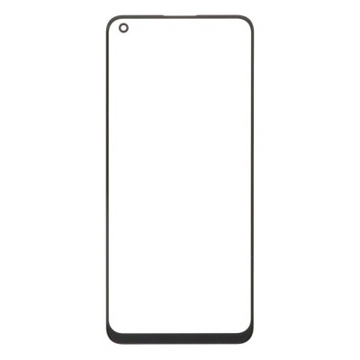 Replacement Front Glass For Realme 8 5g Black By - Maxbhi Com
