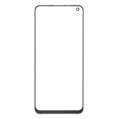 Replacement Front Glass For Realme 8 5g Black By - Maxbhi Com