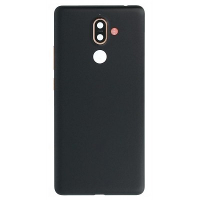 Back Panel Cover For Nokia 7 Plus Black - Maxbhi Com