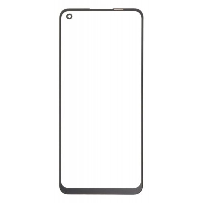 Replacement Front Glass For Oppo Reno 8 5g Black By - Maxbhi Com