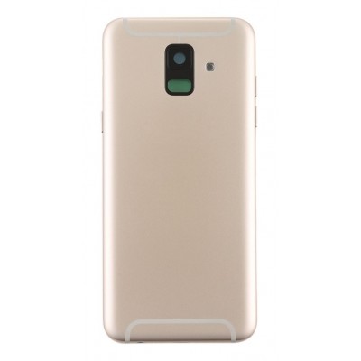 Back Panel Cover For Samsung Galaxy A6 2018 Sma600n Gold - Maxbhi Com