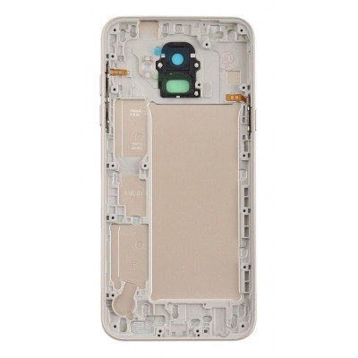 Back Panel Cover For Samsung Galaxy A6 2018 Sma600n Gold - Maxbhi Com