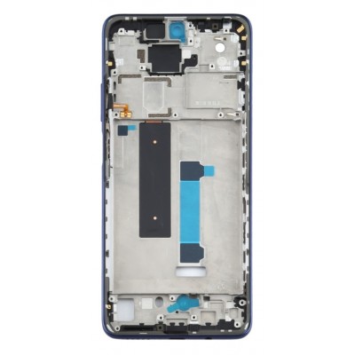 Lcd Frame Middle Chassis For Xiaomi Redmi Note 9 Pro 5g Blue By - Maxbhi Com