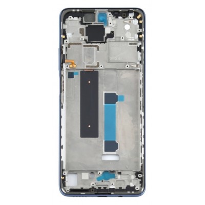 Lcd Frame Middle Chassis For Xiaomi Redmi Note 9 Pro 5g White By - Maxbhi Com
