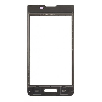 Replacement Front Glass For Lg Optimus L7 Ii P710 Black By - Maxbhi Com