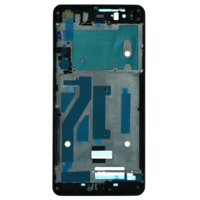 Lcd Frame Middle Chassis For Bq Aquaris M5 5 Black By - Maxbhi Com