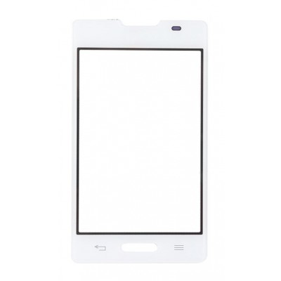 Replacement Front Glass For Lg Optimus L4 Ii E440 White By - Maxbhi Com