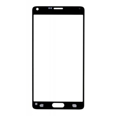 Replacement Front Glass For Samsung Galaxy Note 4 Cdma Black By - Maxbhi Com