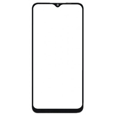Replacement Front Glass For Realme Narzo 50a Black By - Maxbhi Com