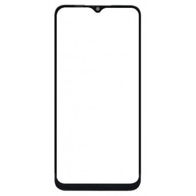 Replacement Front Glass For Realme Narzo 50a Black By - Maxbhi Com