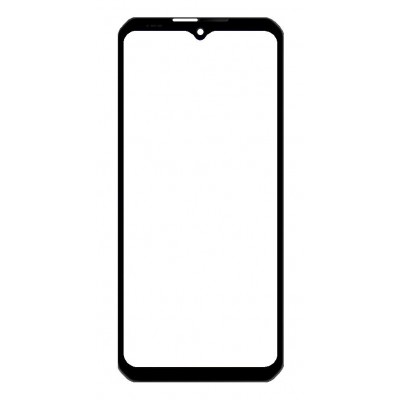 Replacement Front Glass For Doogee V30 5g Black By - Maxbhi Com