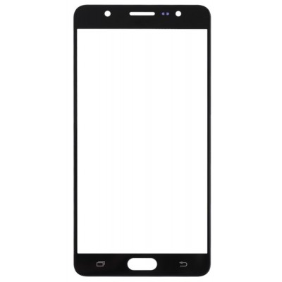 Replacement Front Glass For Samsung Galaxy On Max Black By - Maxbhi Com