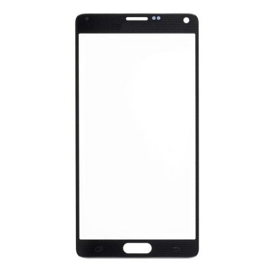 Replacement Front Glass For Samsung Galaxy Note 4 Black By - Maxbhi Com