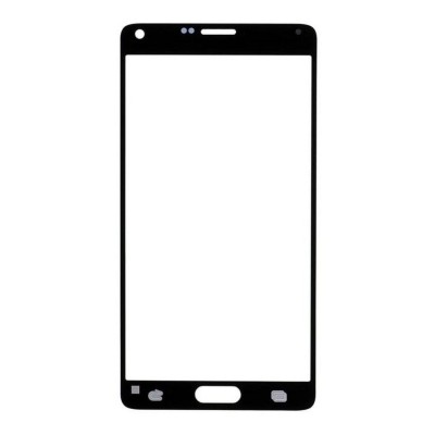 Replacement Front Glass For Samsung Galaxy Note 4 Black By - Maxbhi Com