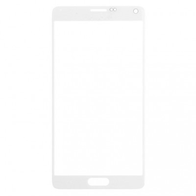 Replacement Front Glass For Samsung Galaxy Note 4 White By - Maxbhi Com