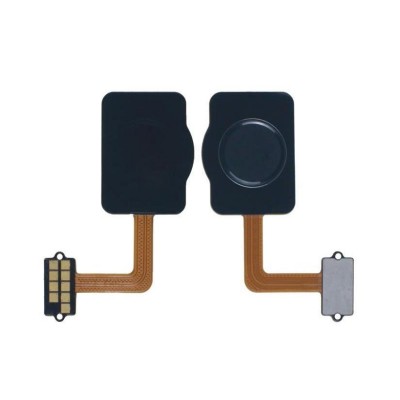 Fingerprint Sensor Flex Cable For Lg Q7 Plus Black By - Maxbhi Com