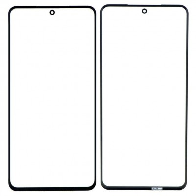 Replacement Front Glass For Vivo V27 Black By - Maxbhi Com