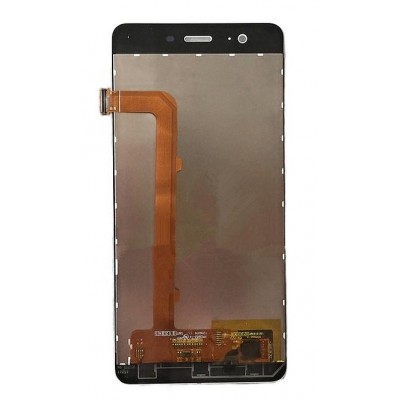 Lcd With Touch Screen For Qmobile Noir Lt750 White By - Maxbhi Com