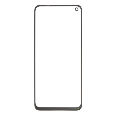 Replacement Front Glass For Oppo A76 Black By - Maxbhi Com
