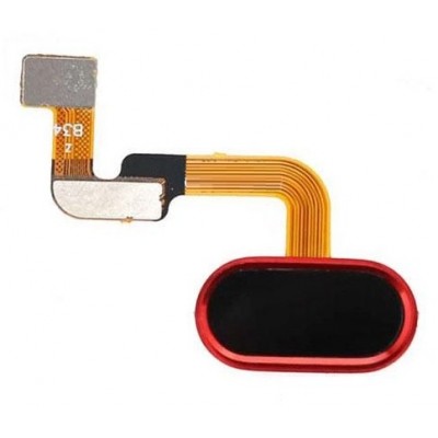 Fingerprint Sensor Flex Cable For Meizu M6 Note Red By - Maxbhi Com