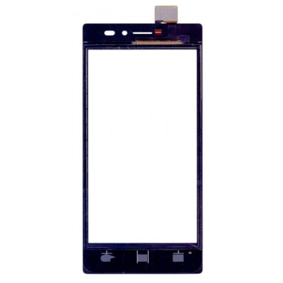 Touch Screen Digitizer For Lava X17 Gold Black By - Maxbhi Com