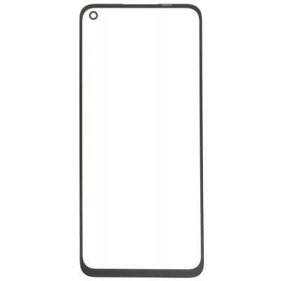 Replacement Front Glass For Realme 9i Black By - Maxbhi Com