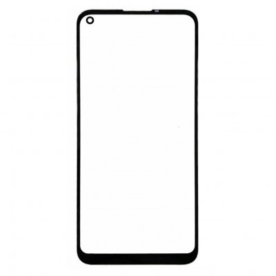 Replacement Front Glass For Realme 8s 5g Black By - Maxbhi Com