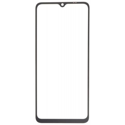 Replacement Front Glass For Xiaomi Redmi 12c Black By - Maxbhi Com
