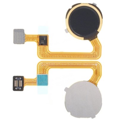 Fingerprint Sensor Flex Cable For Xiaomi Redmi 12c Black By - Maxbhi Com