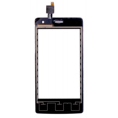 Touch Screen Digitizer For Intex Aqua Wing Black By - Maxbhi Com