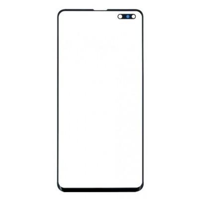Replacement Front Glass For Samsung Galaxy S10 5g Black By - Maxbhi Com