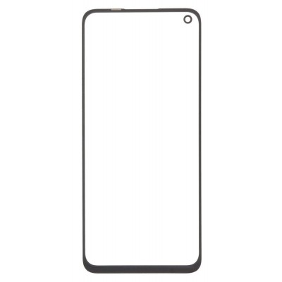 Replacement Front Glass For Realme 9 Black By - Maxbhi Com