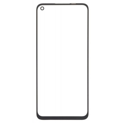 Replacement Front Glass For Realme 9 Black By - Maxbhi Com