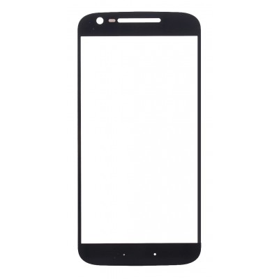 Replacement Front Glass For Moto G4 Black By - Maxbhi Com