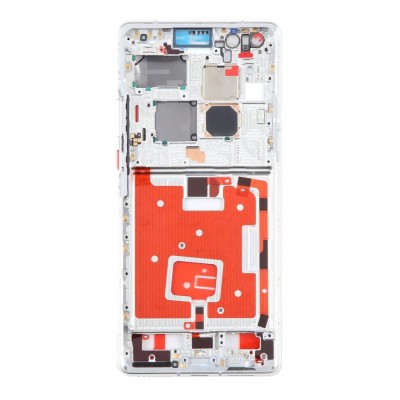 Lcd Frame Middle Chassis For Huawei Mate 40 Pro White By - Maxbhi Com