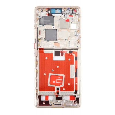 Lcd Frame Middle Chassis For Huawei Mate 40 Pro Yellow By - Maxbhi Com