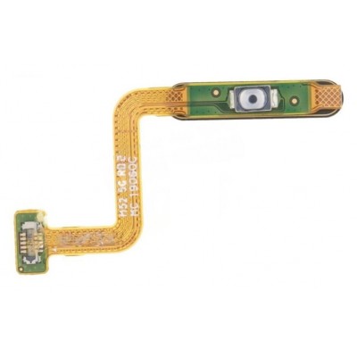Fingerprint Sensor Flex Cable For Samsung Galaxy M22 White By - Maxbhi Com