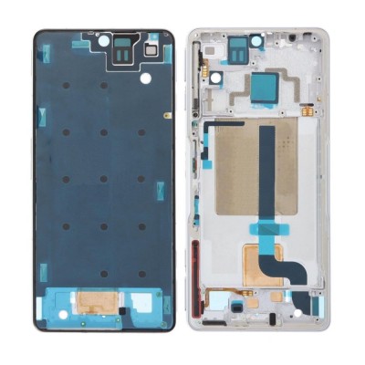 Lcd Frame Middle Chassis For Xiaomi Poco F4 Gt White By - Maxbhi Com